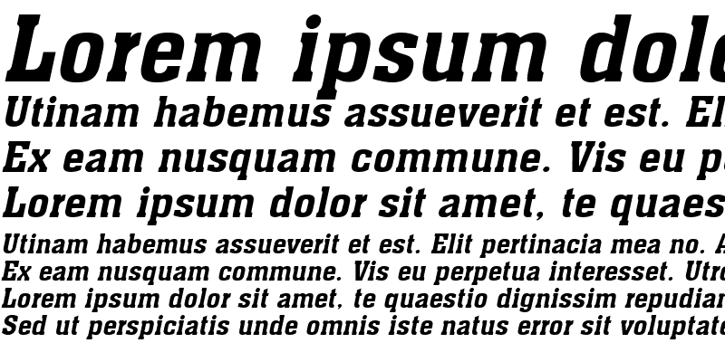 Sample of Ache Bold Italic
