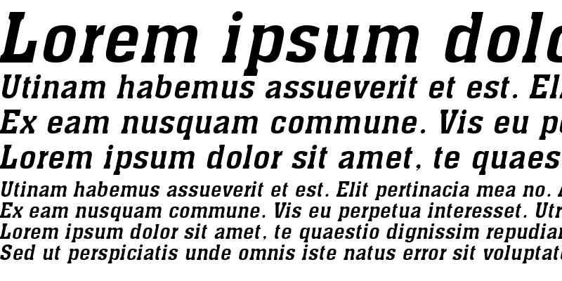 Sample of Ache Italic