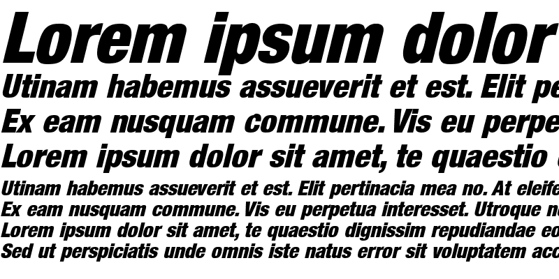 Sample of Acmo Display SSi Italic