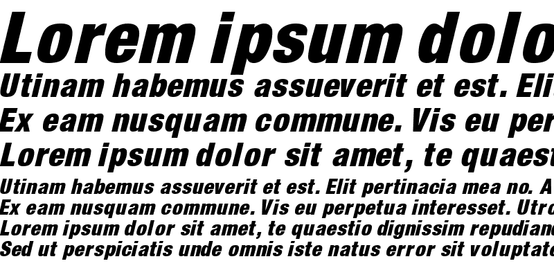 Sample of AcmoDisplaySSK Italic