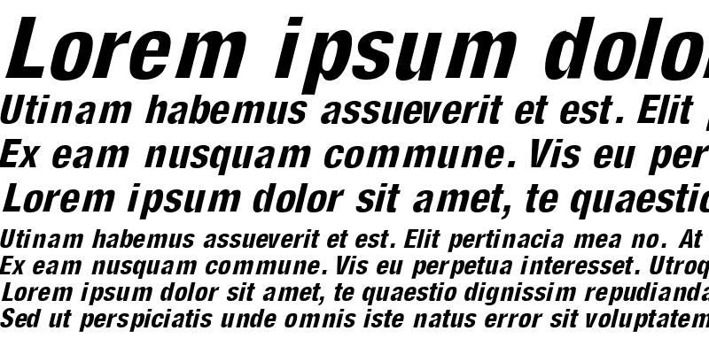 Sample of AcmoSSK Italic