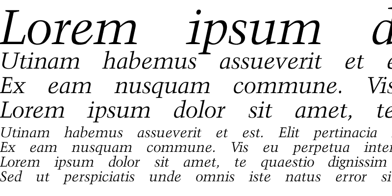Sample of Activa-Italic Regular