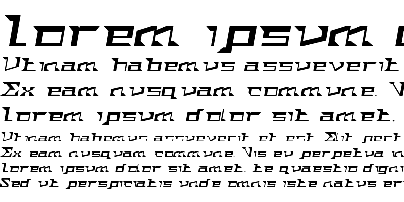 Sample of ACTStern Italic