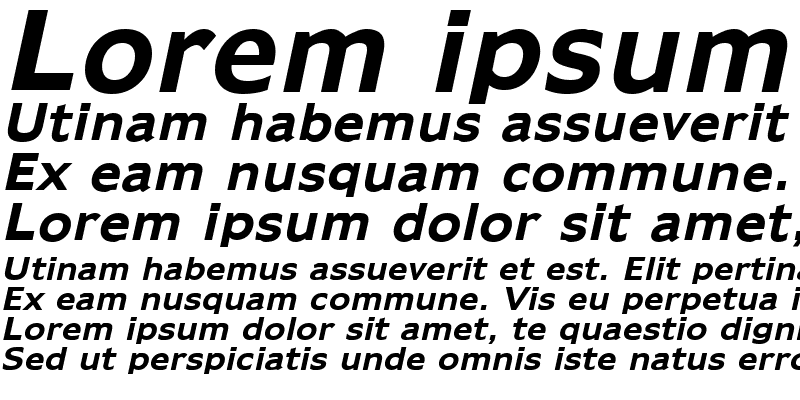 Sample of Adams Bold Italic