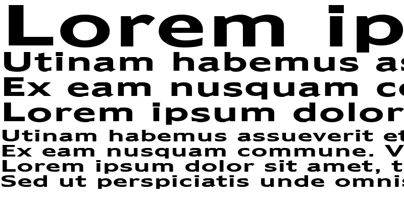 Sample of Adams Extended Bold