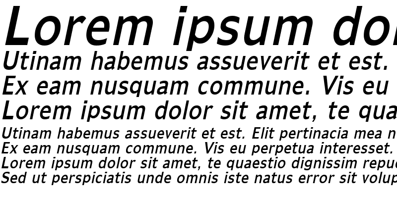 Sample of AdamsCondensed Italic
