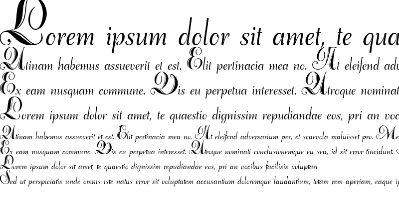 Sample of Adana script Regular