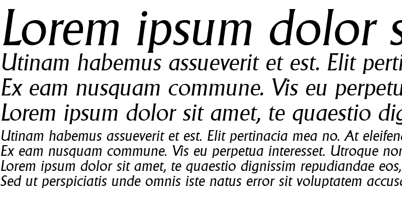 Sample of Adelon Italic