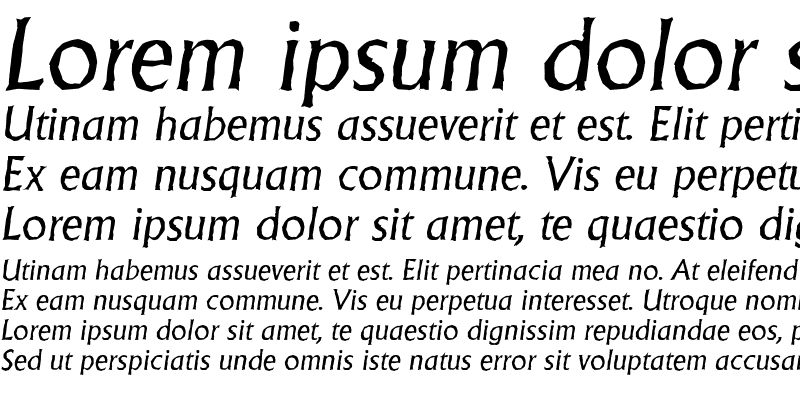 Sample of AdelonAntique Italic