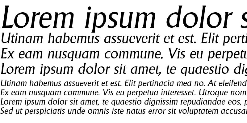 Sample of AdelonSerial Italic