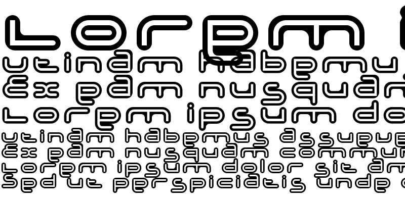 Sample of Adrenalin BubbleOutline Regular