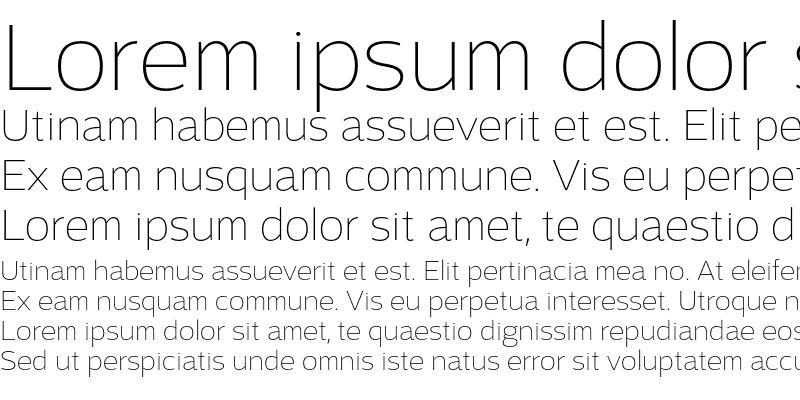 Sample of Adria Grotesk Thin