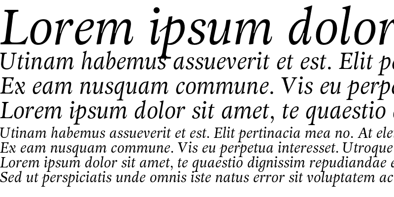 Sample of Adriane Text Italic
