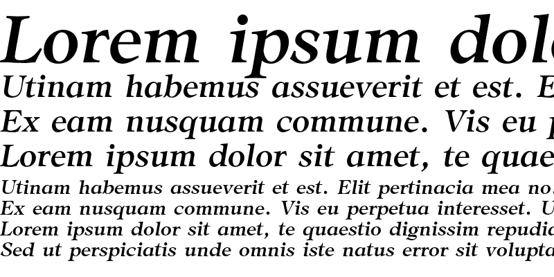 Sample of Adroit CG Medium Italic