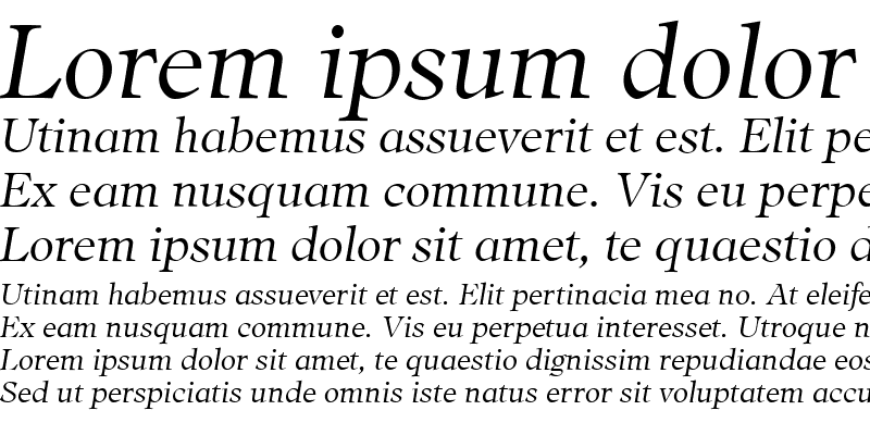 Sample of AdroitURWTLig Italic