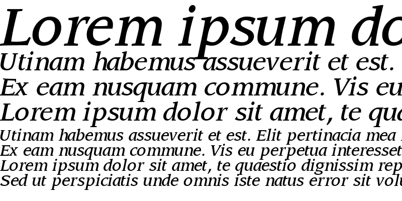 Sample of AdvisorMediumSSK Italic
