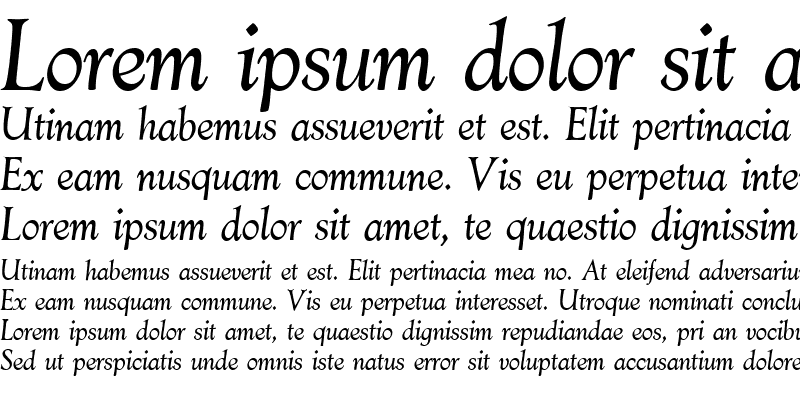 Sample of Aesop Italic