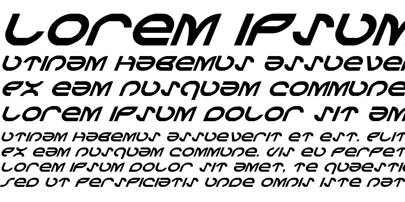 Sample of Aetherfox Italic