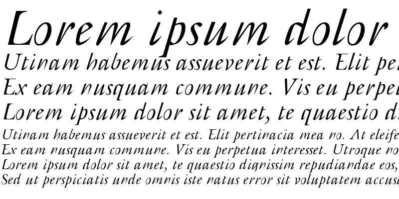 Sample of AFRetrospecta Italic