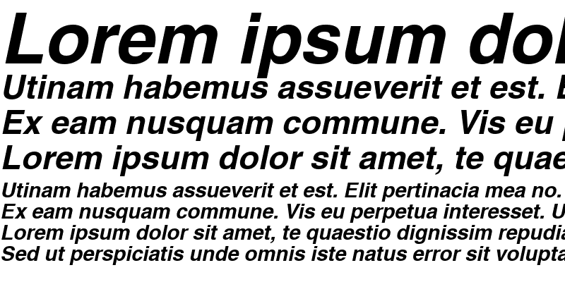 Sample of AG Letterica-Bold Oblique