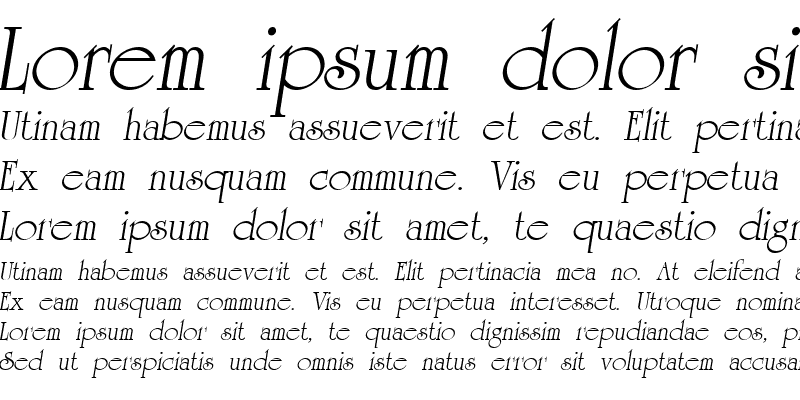 Sample of AG_University Italic