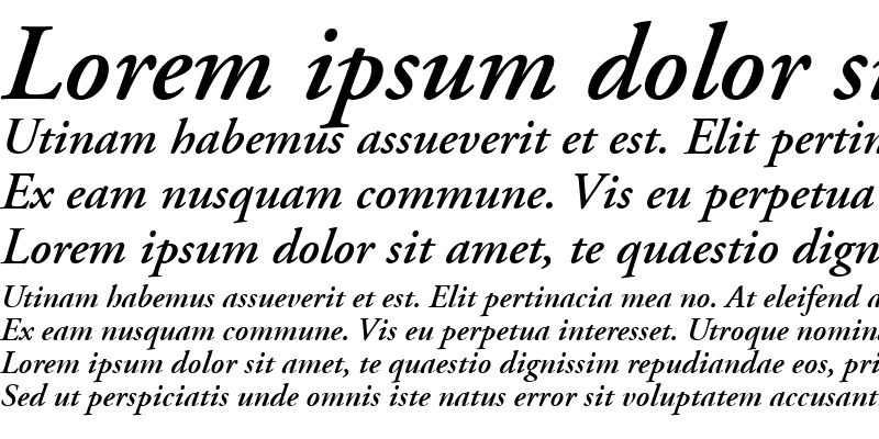 Sample of AGaramond RegularSC Bold Italic