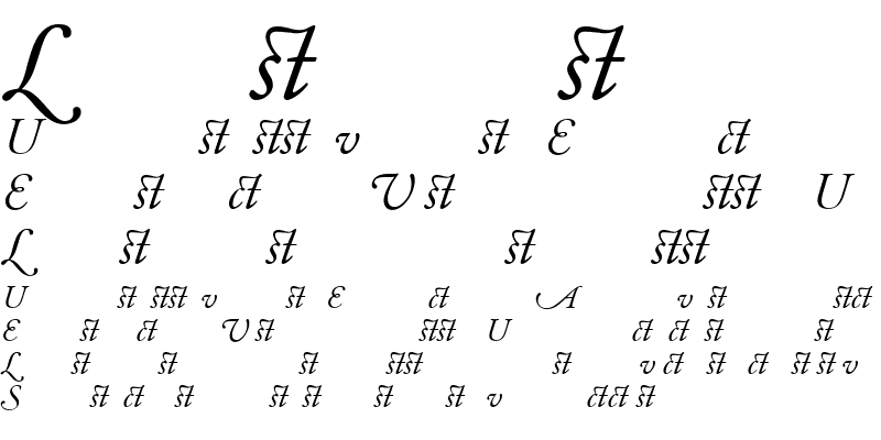 Sample of AGaramondAlt Italic Regular