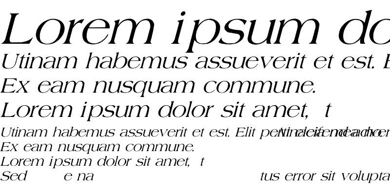 Sample of Agate Italic