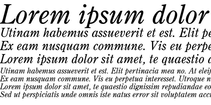 Sample of AGCenturion Italic