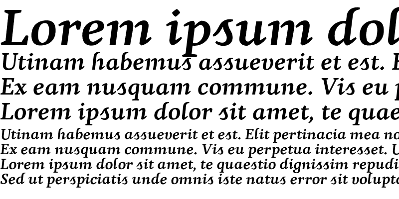 Sample of Agendatype Swash Bold Italic