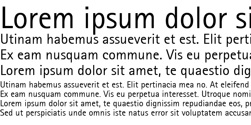 Sample of Agfa Rotis Sans Serif Regular