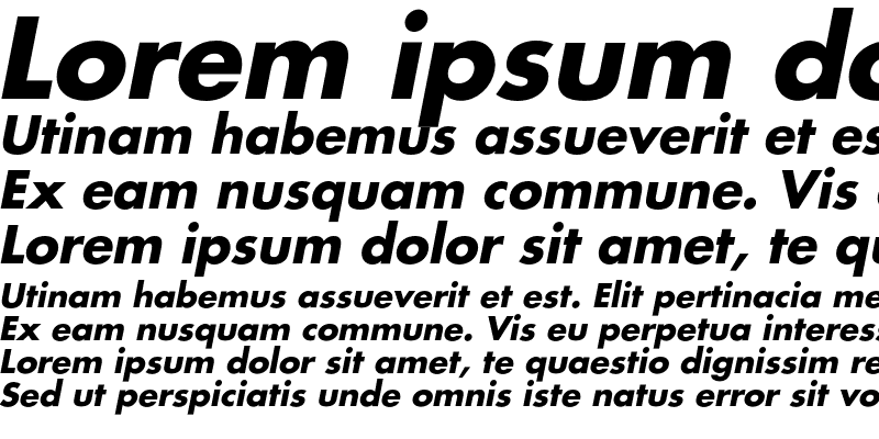 Sample of AGFatumC Bold Italic