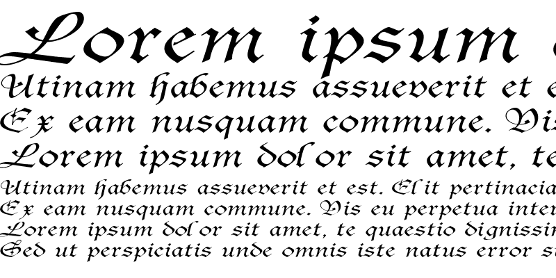Sample of AgincortExtended Italics