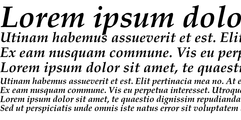 Sample of AGPalatialC Bold Italic