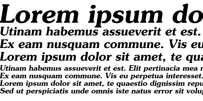 Sample of AGPresquireC Bold Italic