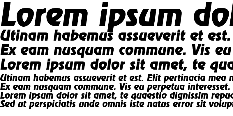 Sample of AGRevueCyr Italic