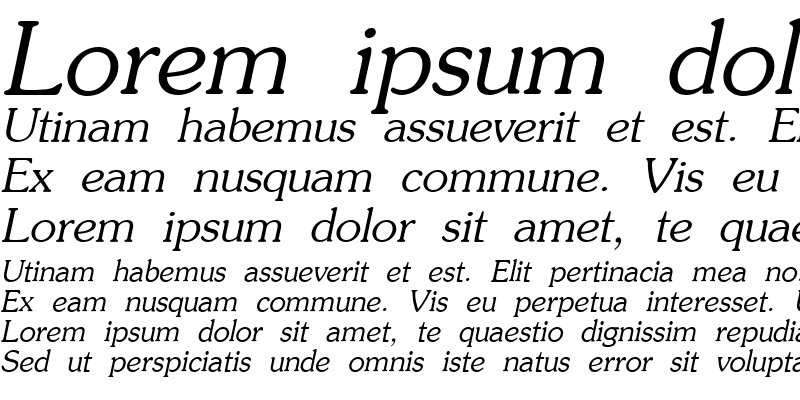 Sample of AGSouvenirCyr Italic