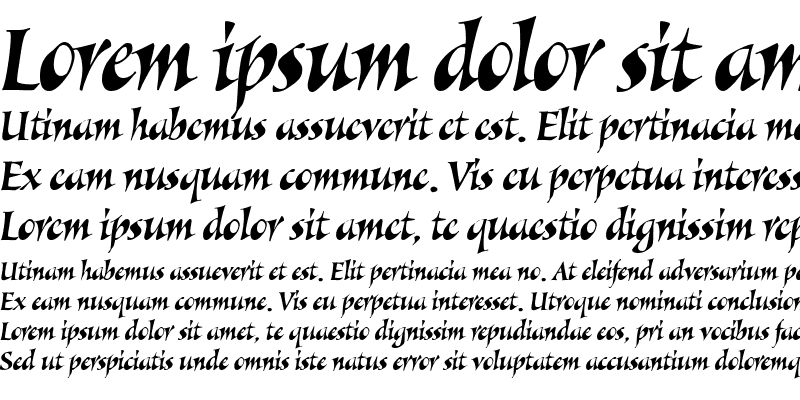 Sample of AIAlexiaItalic Italic