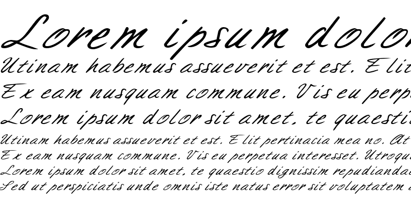Sample of AimeeExtended Italic