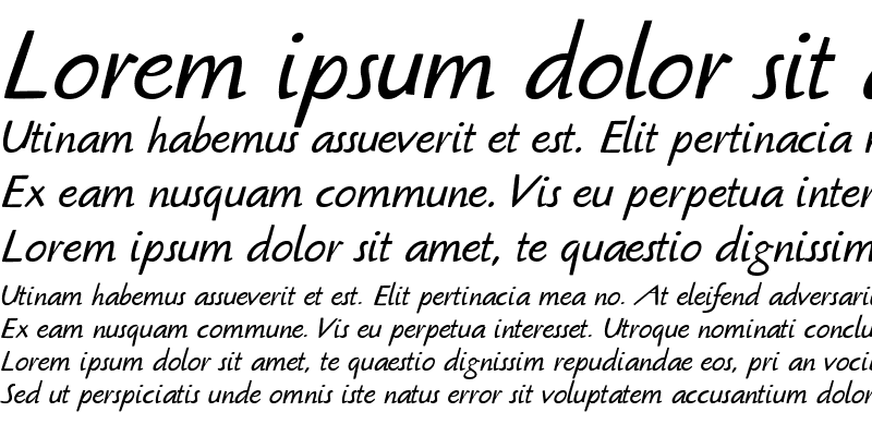 Sample of AIOzBrush Italic
