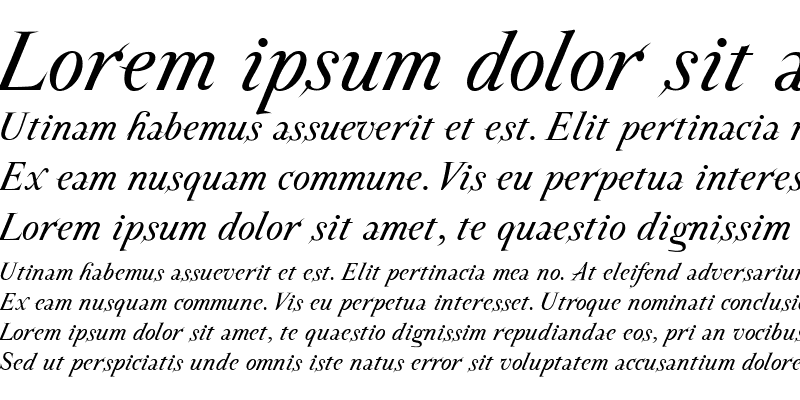 Sample of AIParmaPetit Italic