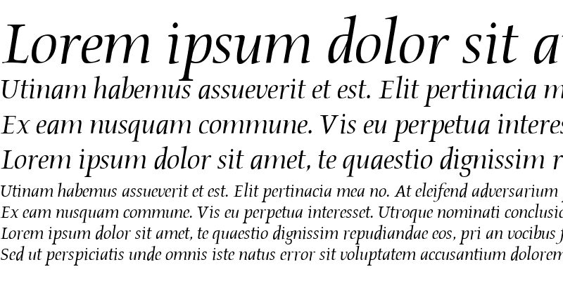 Sample of AIProsperaII Italic