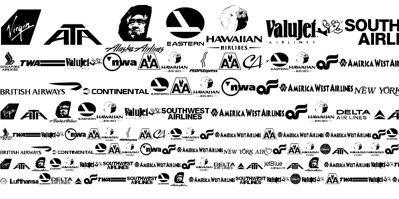 Sample of Airline Logos Past and Present