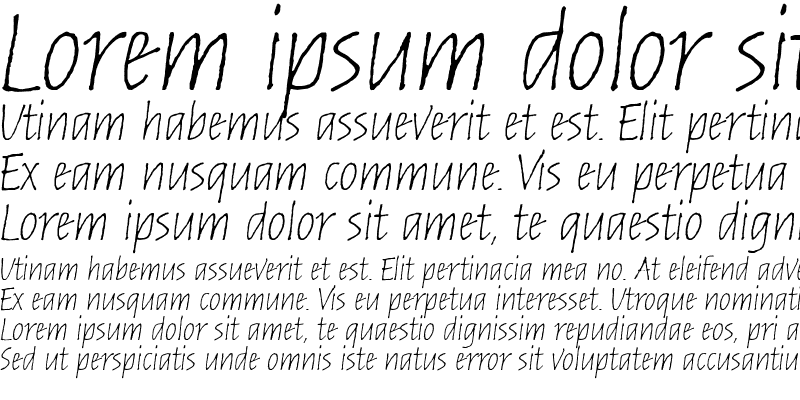 Sample of AIRussellInformalOblique Italic