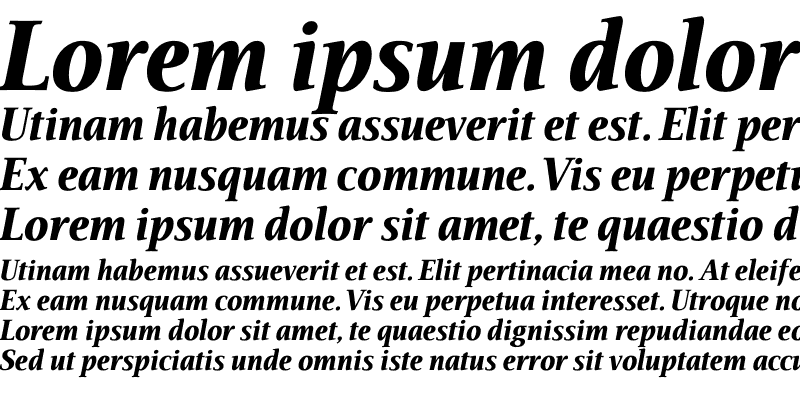 Sample of AIVeritas Black Italic