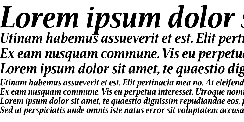 Sample of AIVeritas Bold Italic