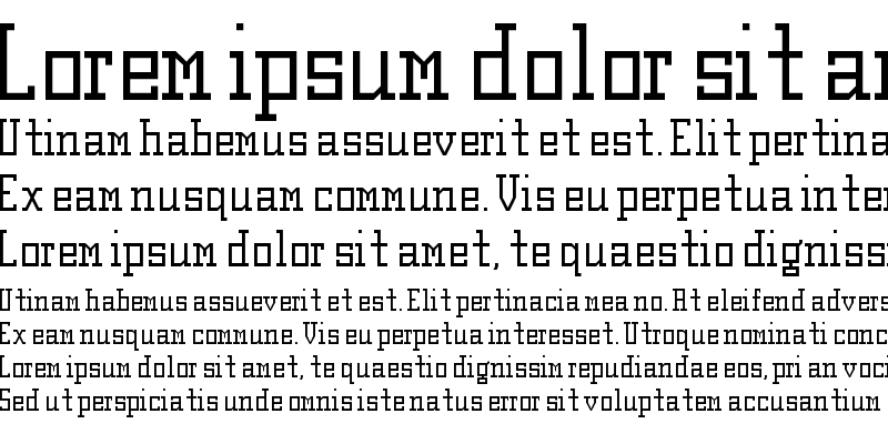 Sample of Akron Serif NBP