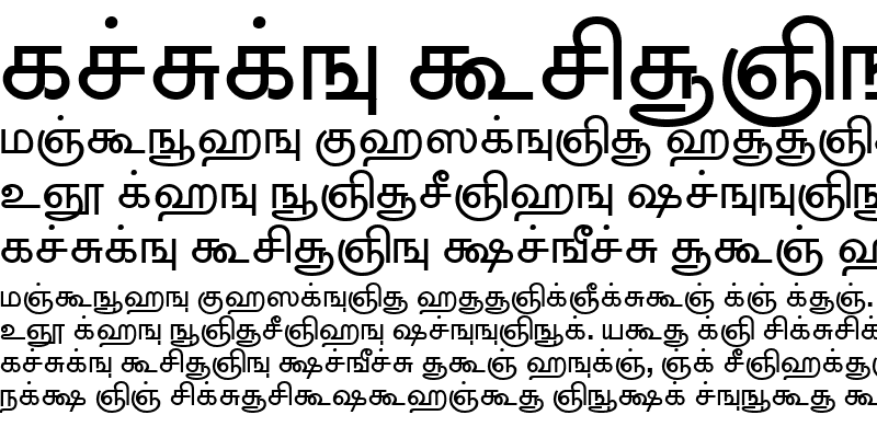 Sample of AkrutiTmlBarathi Bold