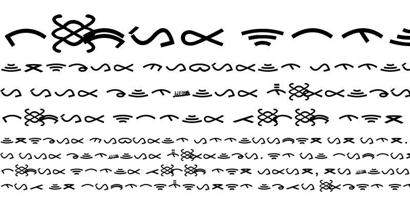 Sample of Aksara Tulak-tulak Regular