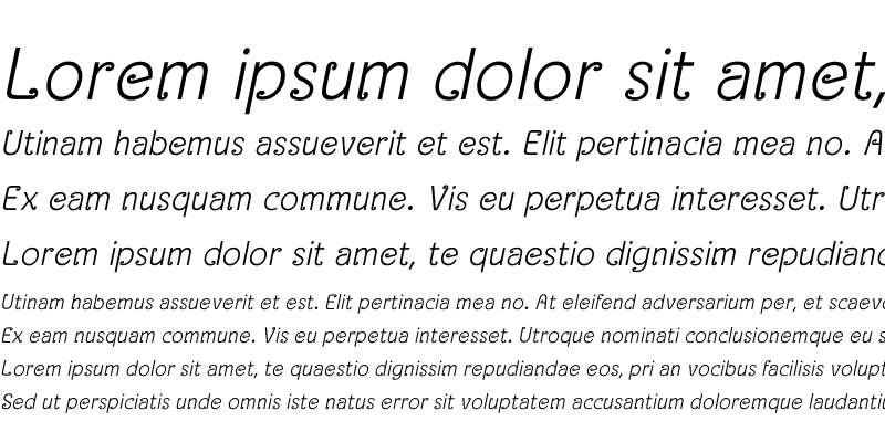 Sample of Aksaramatee Italic